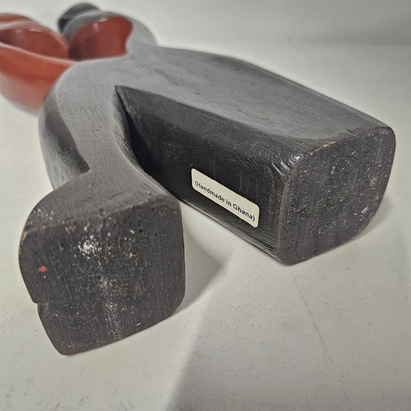 Wooden Hand Carved Romantic Passionate Loving Couple Abstract Figurine Sculpture - Picture 11 of 15